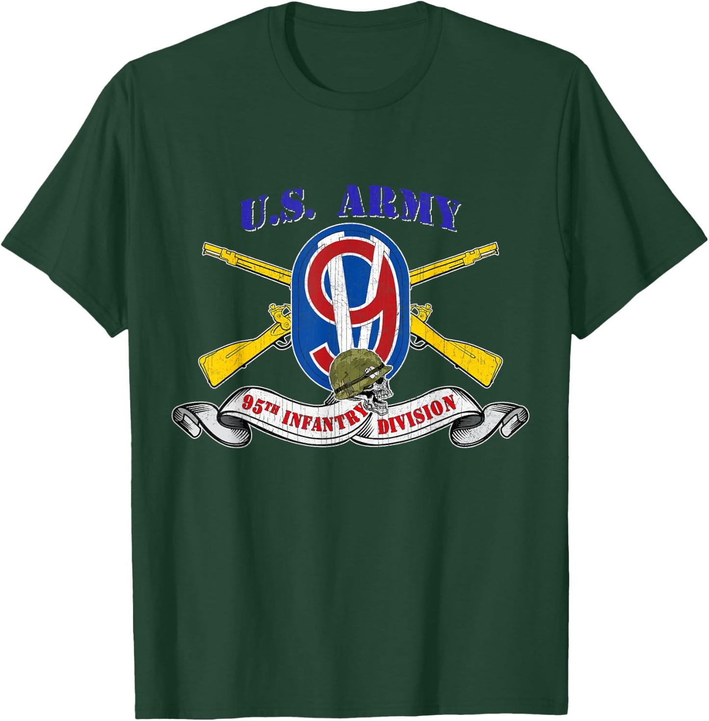 95th Infantry Division 95th ID Veteran Vintage Gifts T-Shirt - T-Shirt | Forest