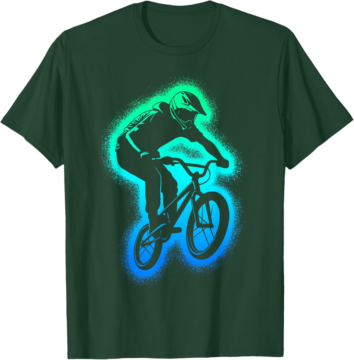 BMX Bike Stunt Men's Bicycle BMX Boys' , black T-Shirt - T-Shirt | Forest