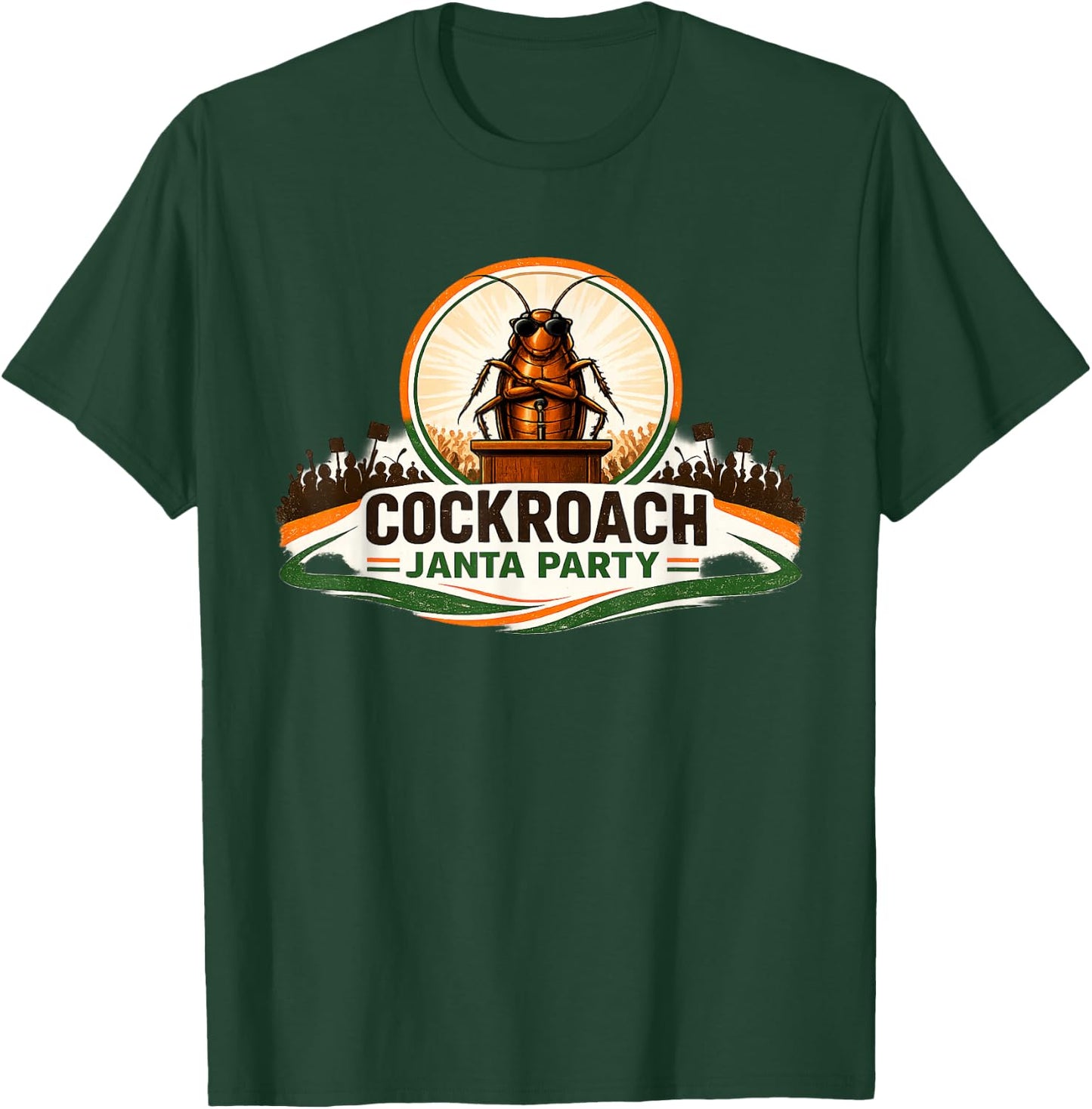 Cockroach Janta Party Funny Political Meme T-Shirt - T-Shirt | Forest