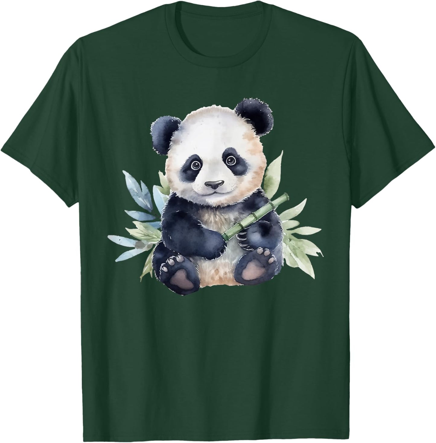 Watercolor Panda T-Shirt - T-Shirt | Forest