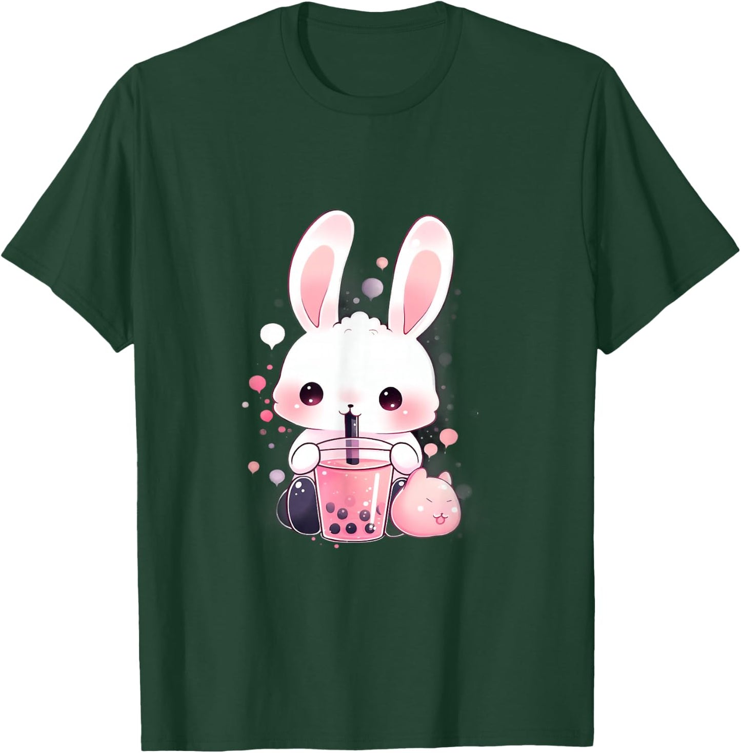 Bunny Boba Tea Bubble Tea Anime Kawaii T-Shirt - T-Shirt | Forest