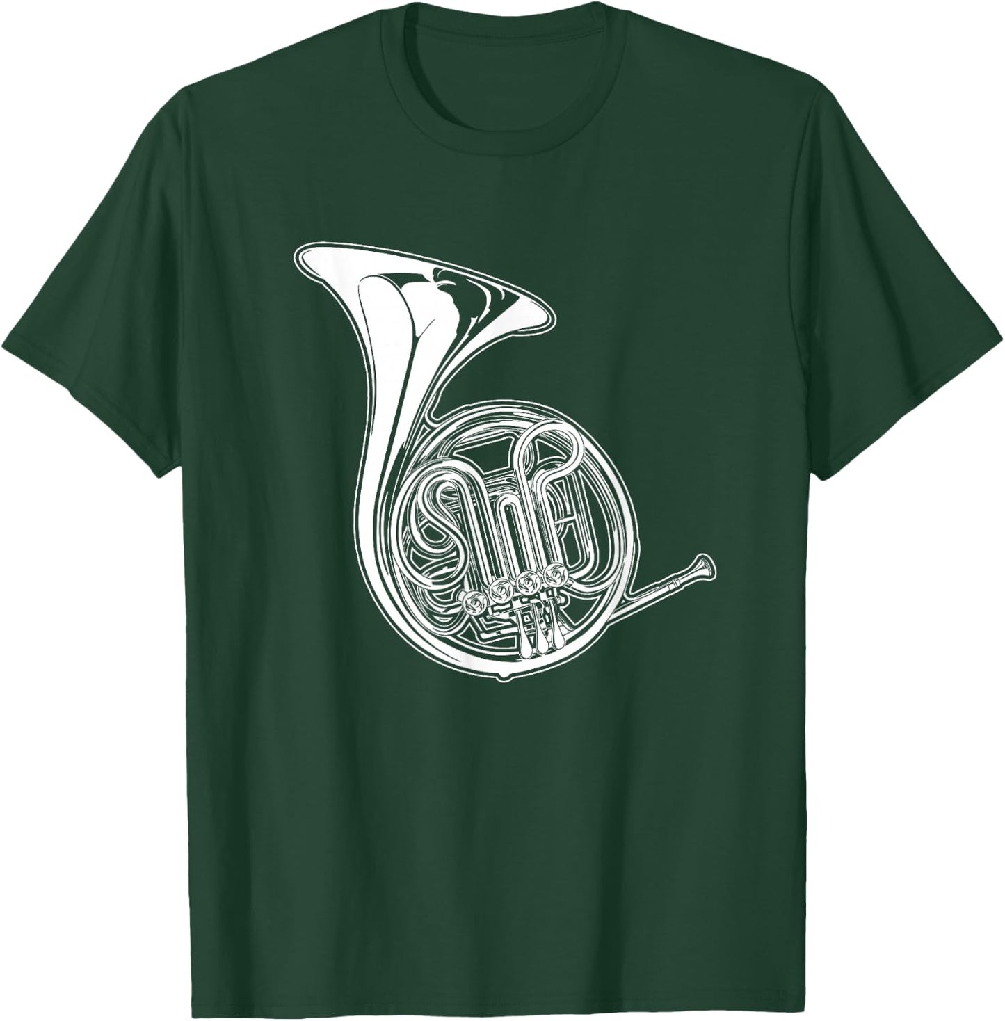 French Horn Horn Draftsman T-Shirt - T-Shirt | Forest