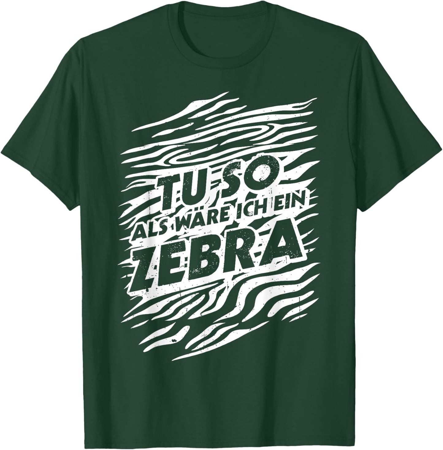 TU SO ALS WÄRE ICH EIN Zebra Costume Fancy Dress , black T-Shirt - T-Shirt | Forest
