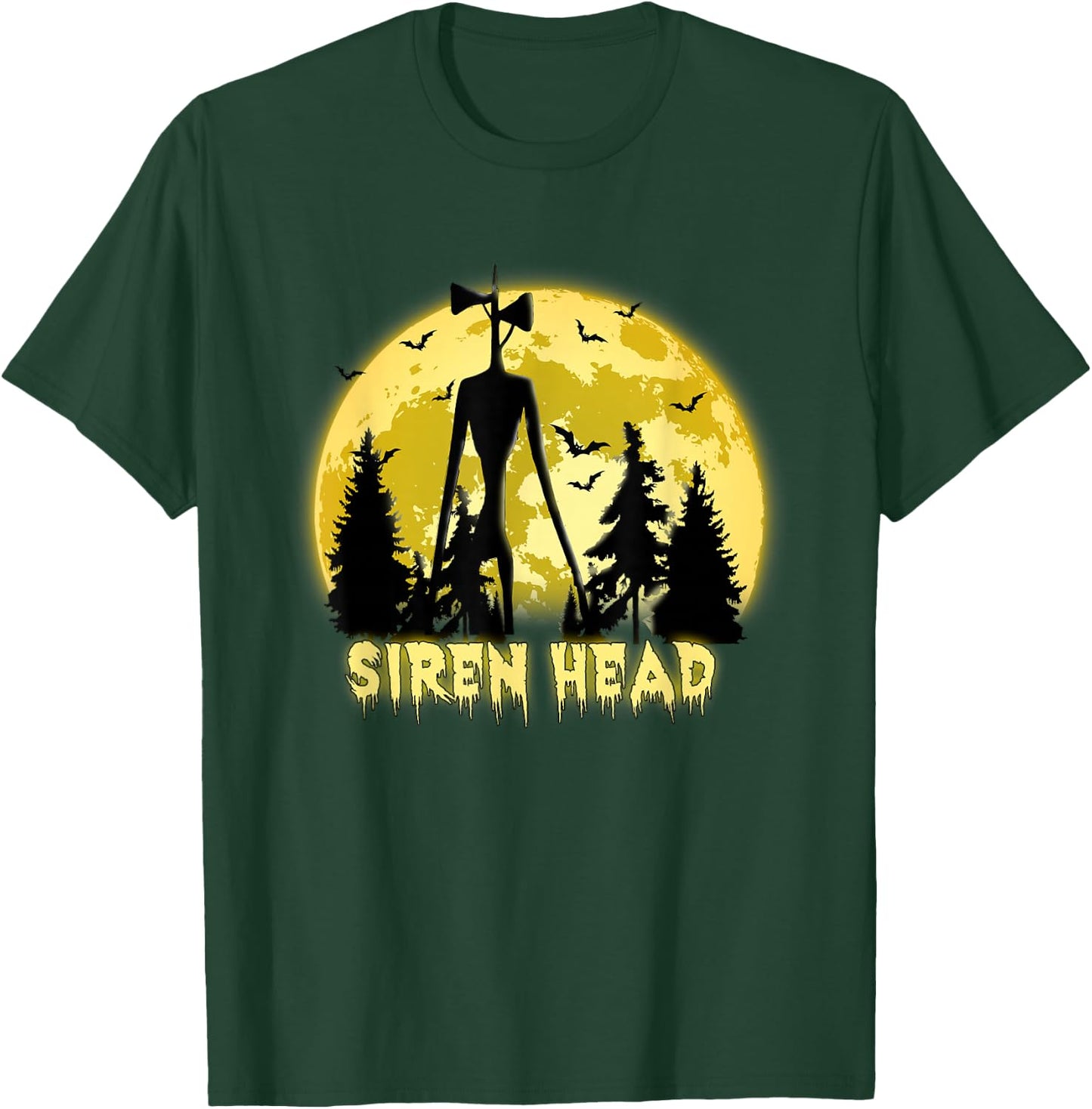 American Cryptid Siren Head , black, s T-Shirt - T-Shirt | Forest