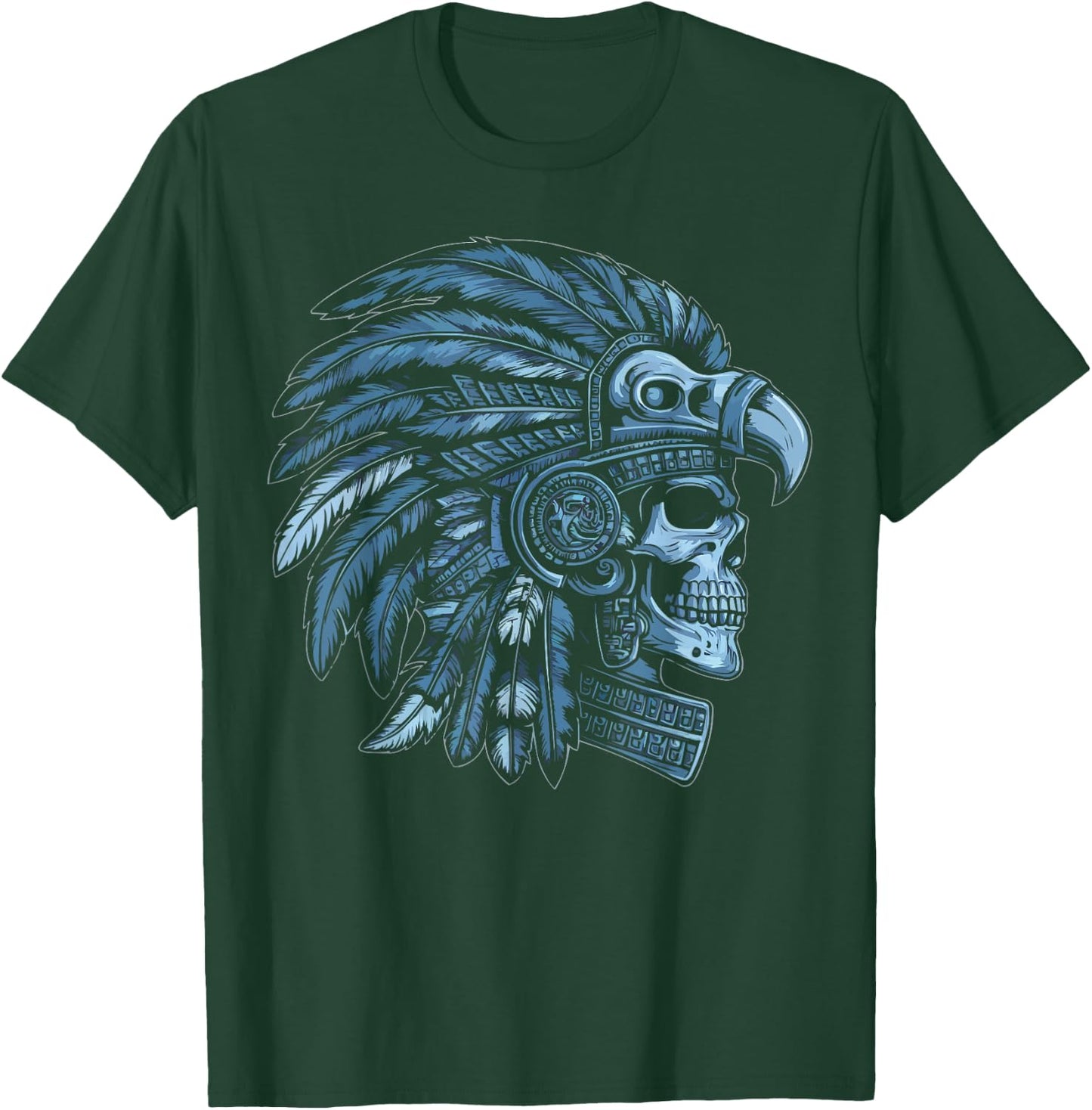 Aztec Warrior Aztec Culture Civilization Maya Indigenous , Black, S T-Shirt - T-Shirt | Forest