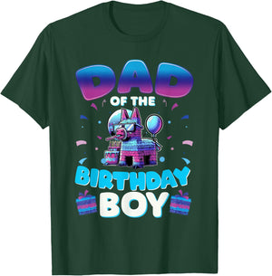 Dad Of Birthday Boy Llama Birthday Boy Family T-Shirt - T-Shirt | Forest