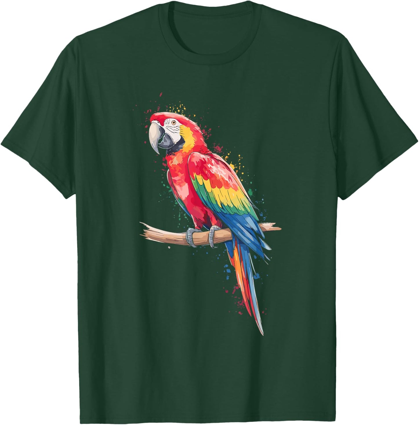 Watercolour Macaw Macaw Shirt Men Macaw Kids T-Shirt - T-Shirt | Forest