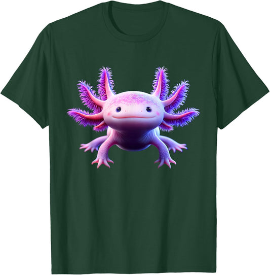 Funny Axolotl Anime Cute Axolotl T-Shirt - T-Shirt | Forest