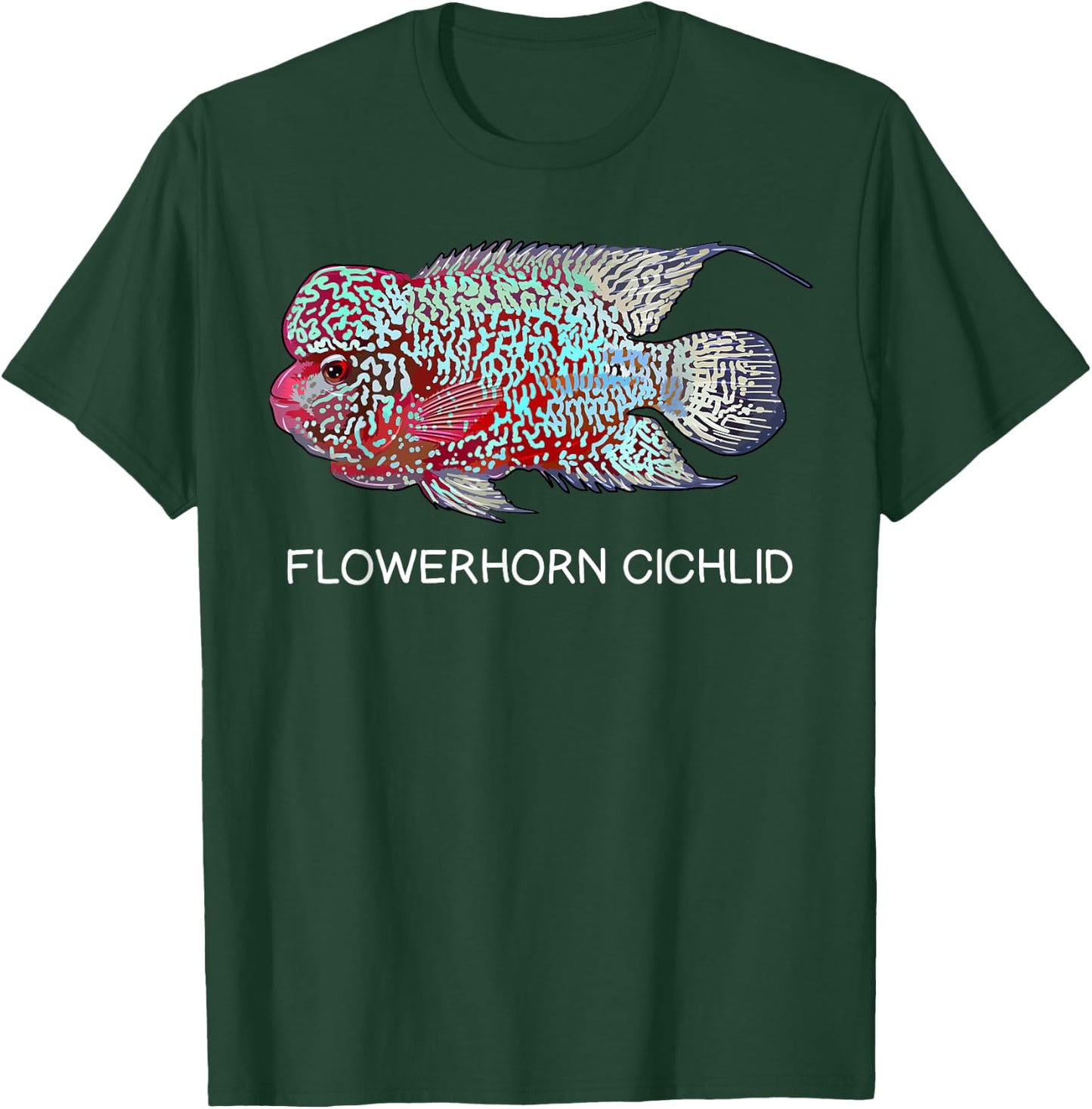 Flowerhorn Cichlids Freshwater Aquarium Fish T-Shirt - T-Shirt | Forest