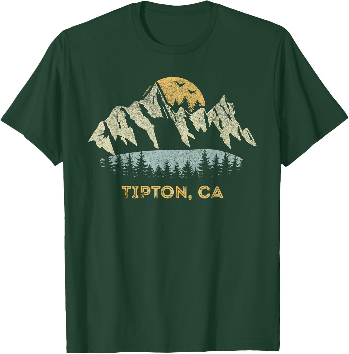 Tipton California Mountain Sunset Sunrise CA T-Shirt - T-Shirt | Forest