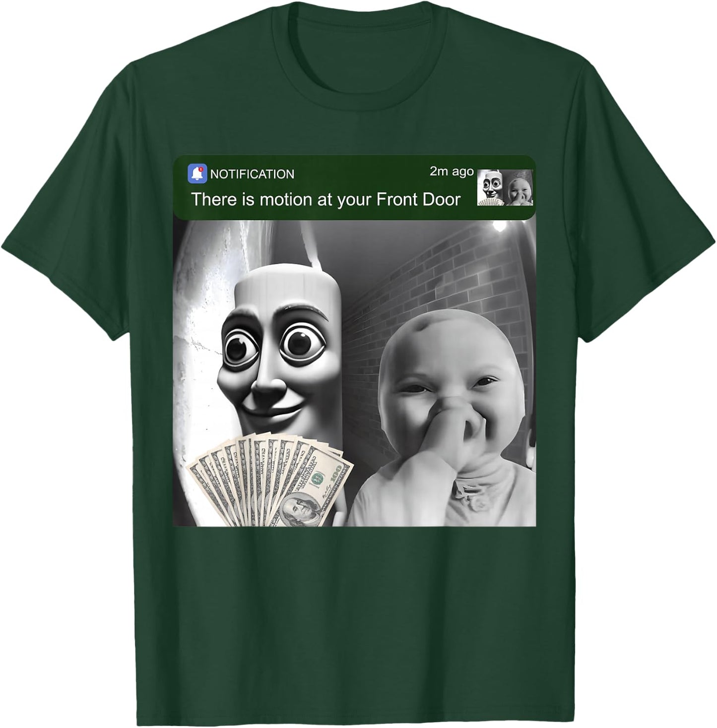 There is Motion at Your Front Door Ai Baby Tung Sahur T-Shirt - T-Shirt | Forest