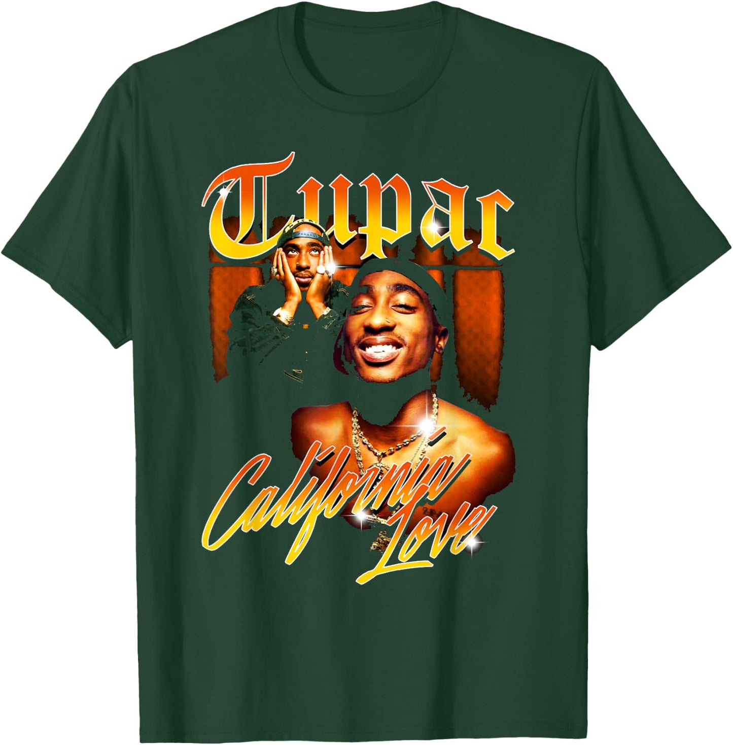 Official Tupac Love Vintage California T-Shirt - T-Shirt | Forest