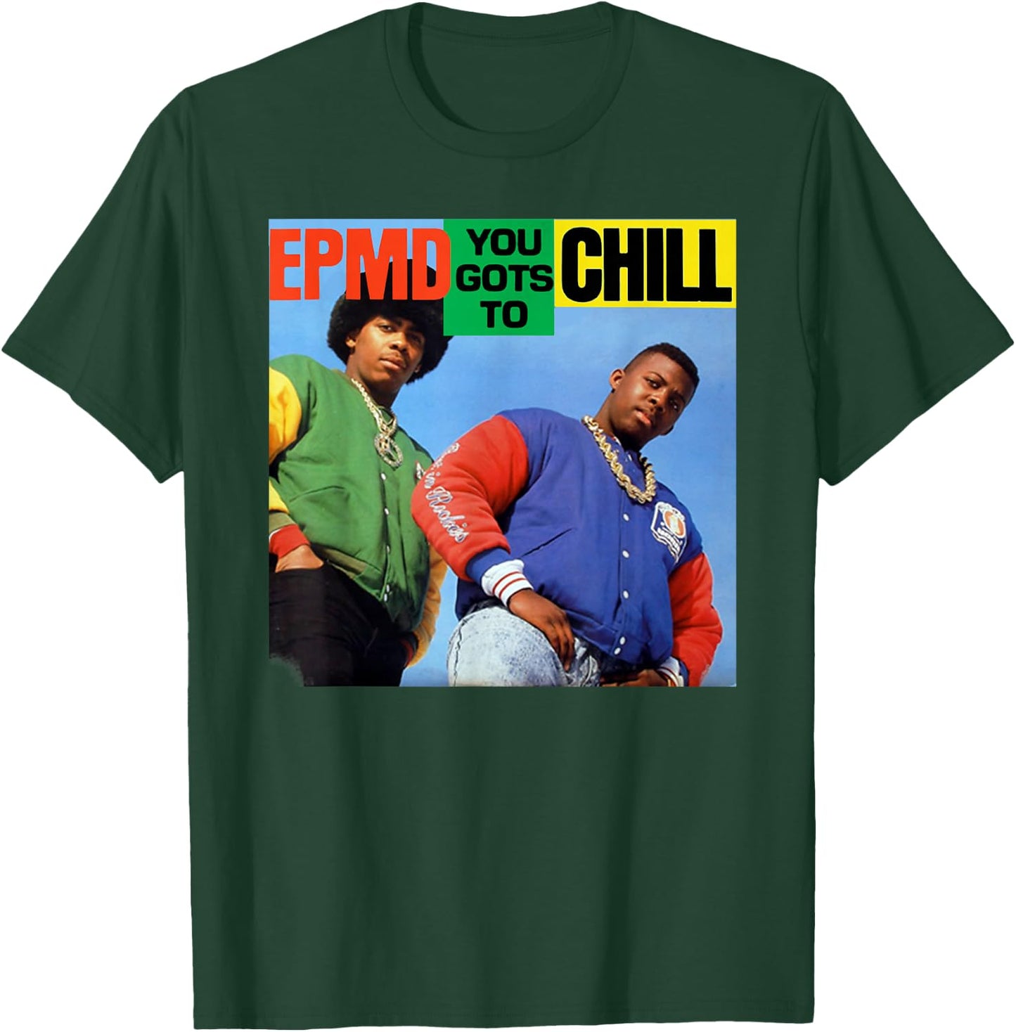 Control Industry EPMD You Gots To Chill - Men's Black Short Sleeve - Small - Music Fan T-Shirt - T-Shirt | Forest