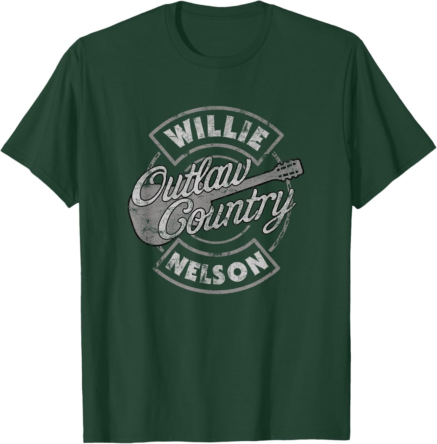Offizielles Willie Nelson Outlaw Country T-Shirt - T-Shirt | Forest