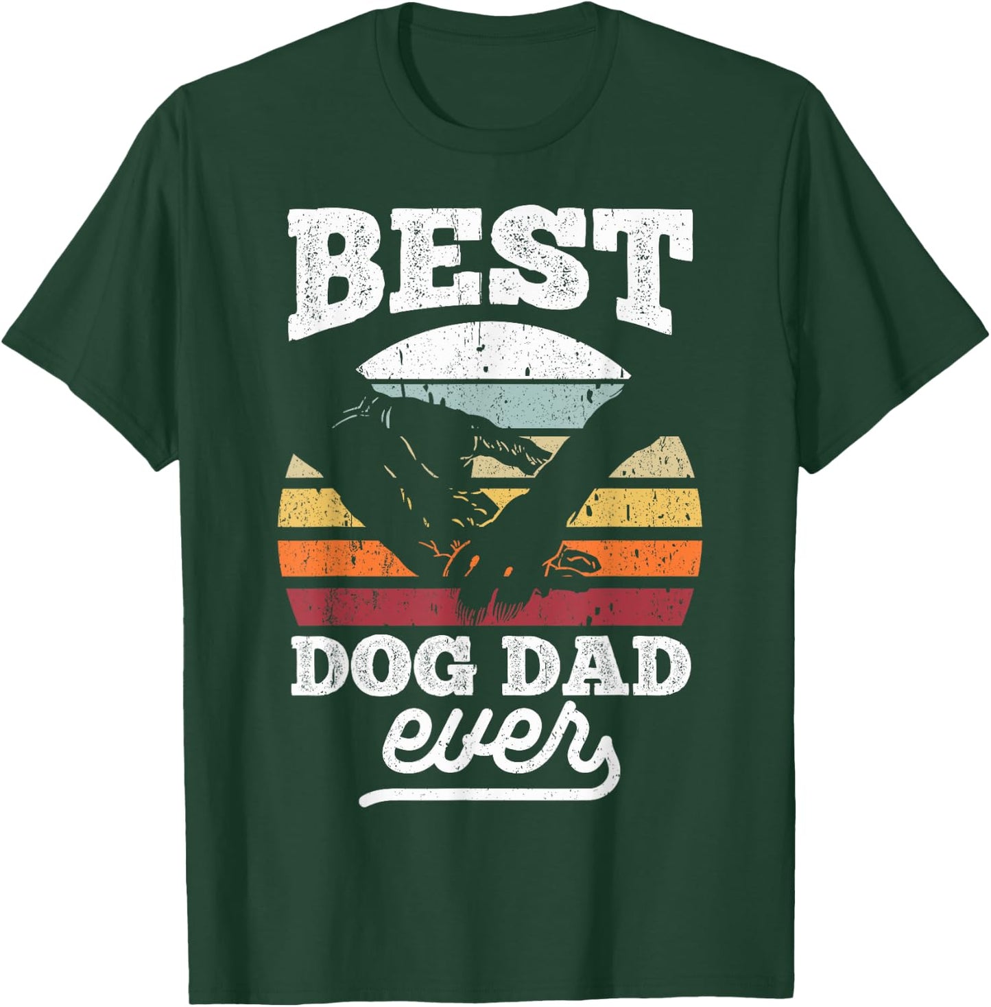 Best Dog Dad Ever Hund Hundepapa Gassi Gehen Dad T-Shirt - T-Shirt | Forest