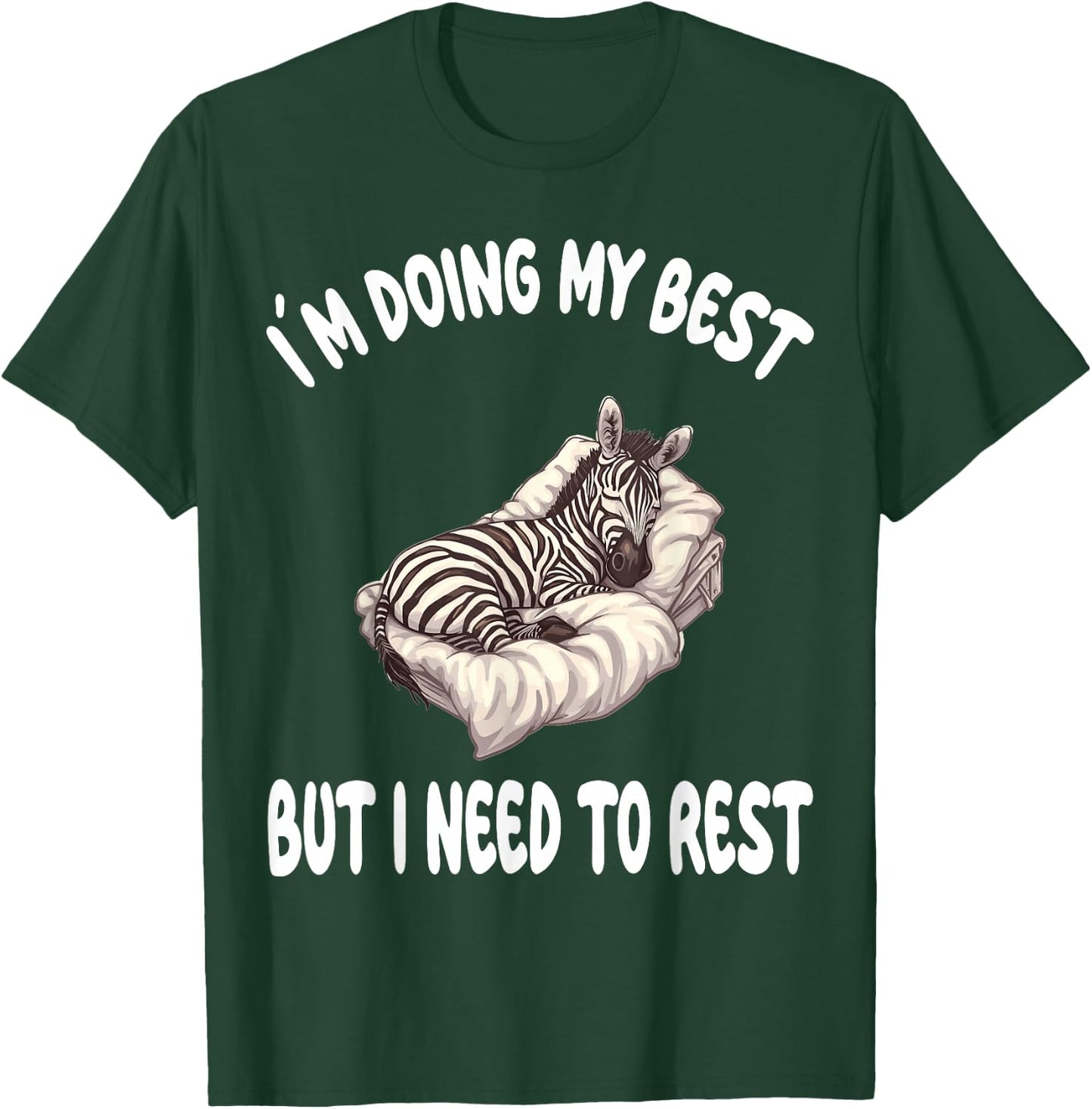 Zebra Official Sleepshirt Pajamas Nightgown T-Shirt - T-Shirt | Forest