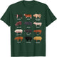 Schweine Zeichnungen - Schweinerassen T-Shirt - T-Shirt | Forest