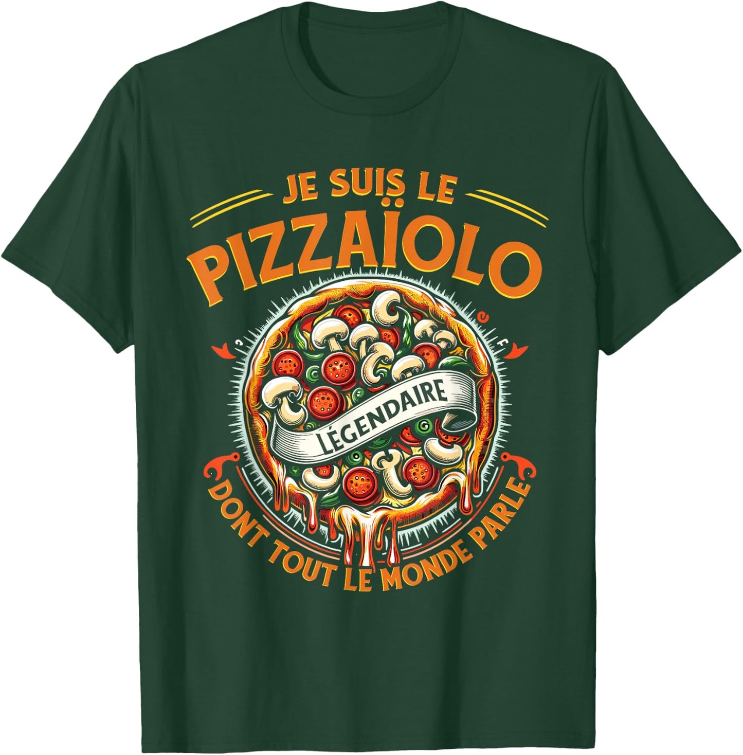 Pizzamaker Italian Eater Pizza Restaurant Funny Pizza Maker Pizza , Black, S T-Shirt - T-Shirt | Forest