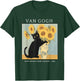 Van Gogh Sunflowers Cat Meme Van Gogh Art Graphic Funny T-Shirt - T-Shirt | Forest