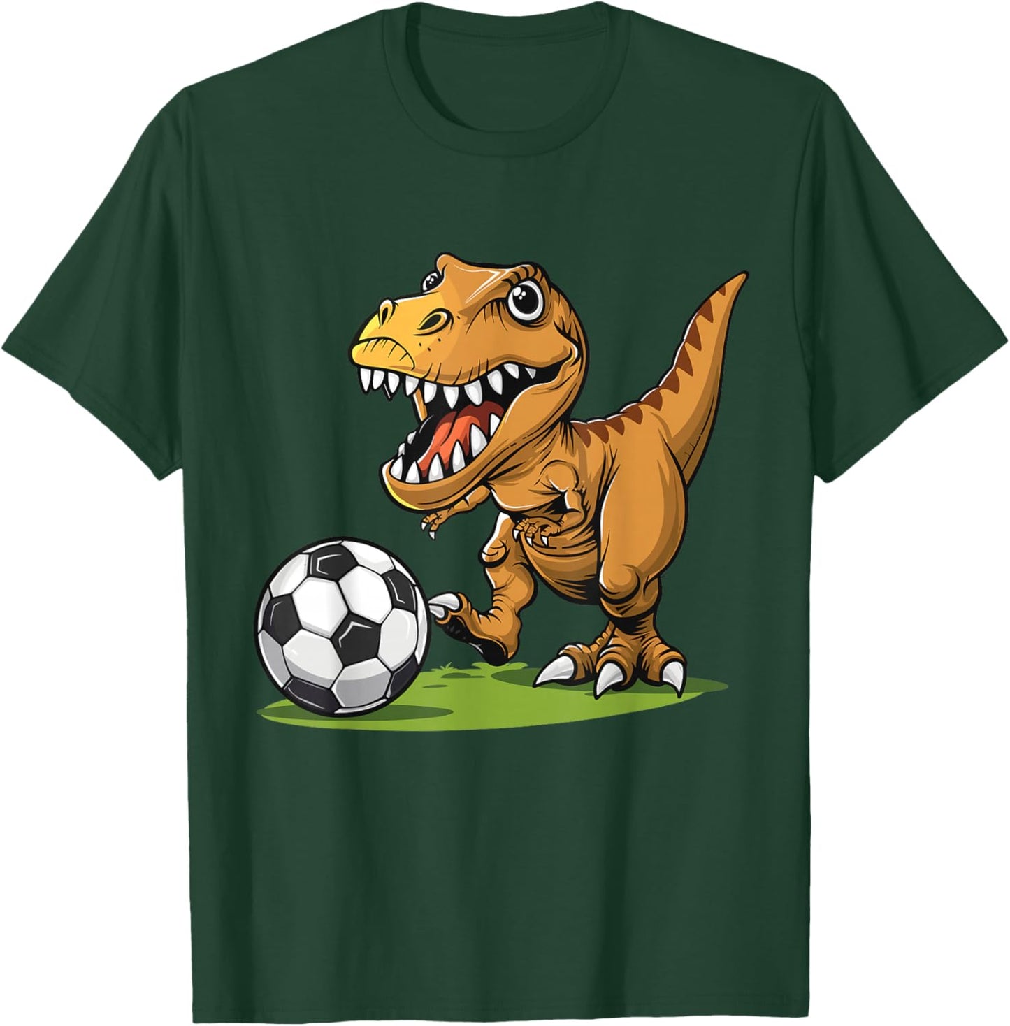 T-Rex spielt Fußball, Fußball für Kinder T-Shirt - T-Shirt | Forest