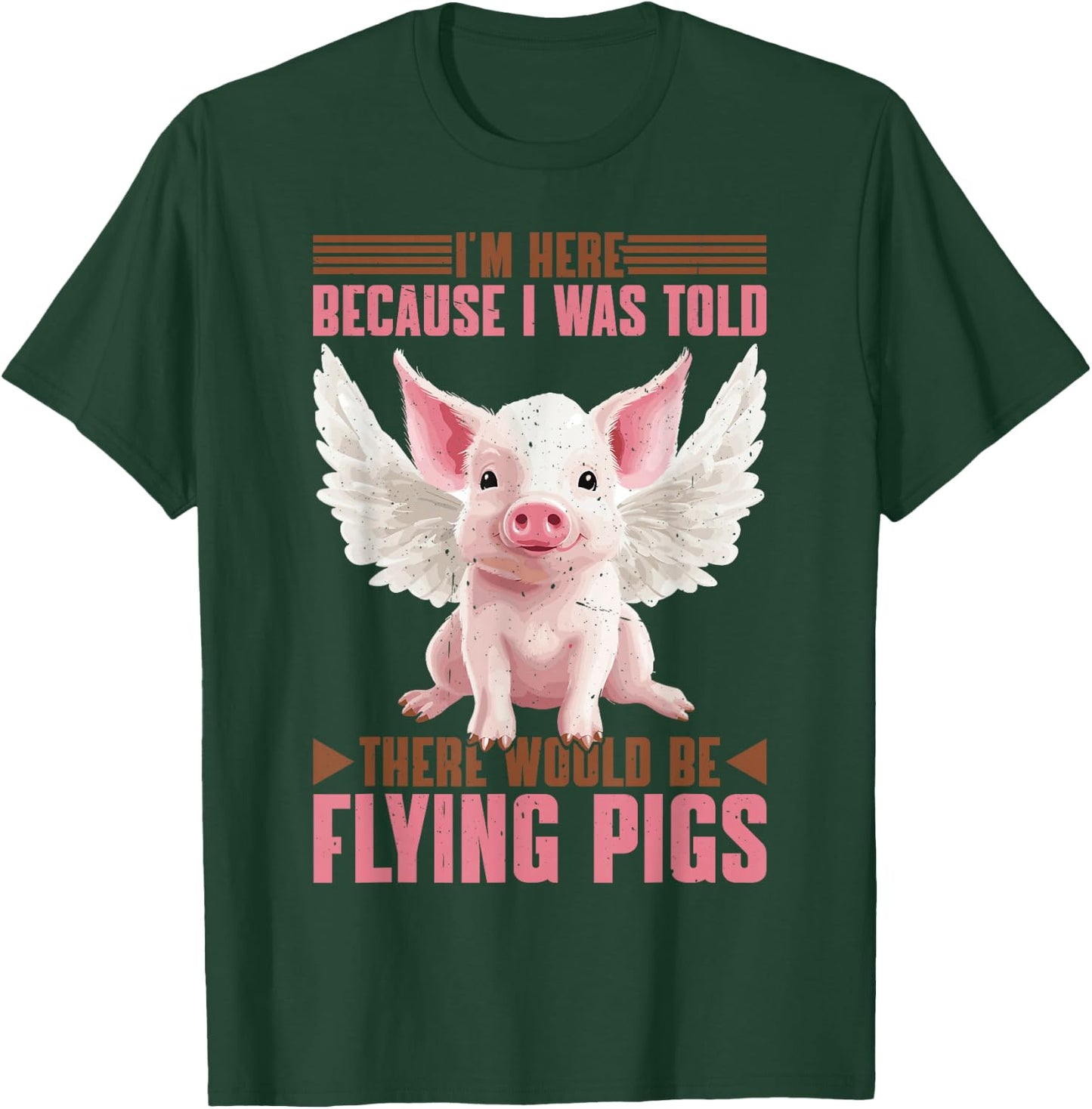 Flying Pigs FH -Adults - Black - Small - Short Sleeve - Cotton 60%, Polyester 40% T-Shirt - T-Shirt | Forest