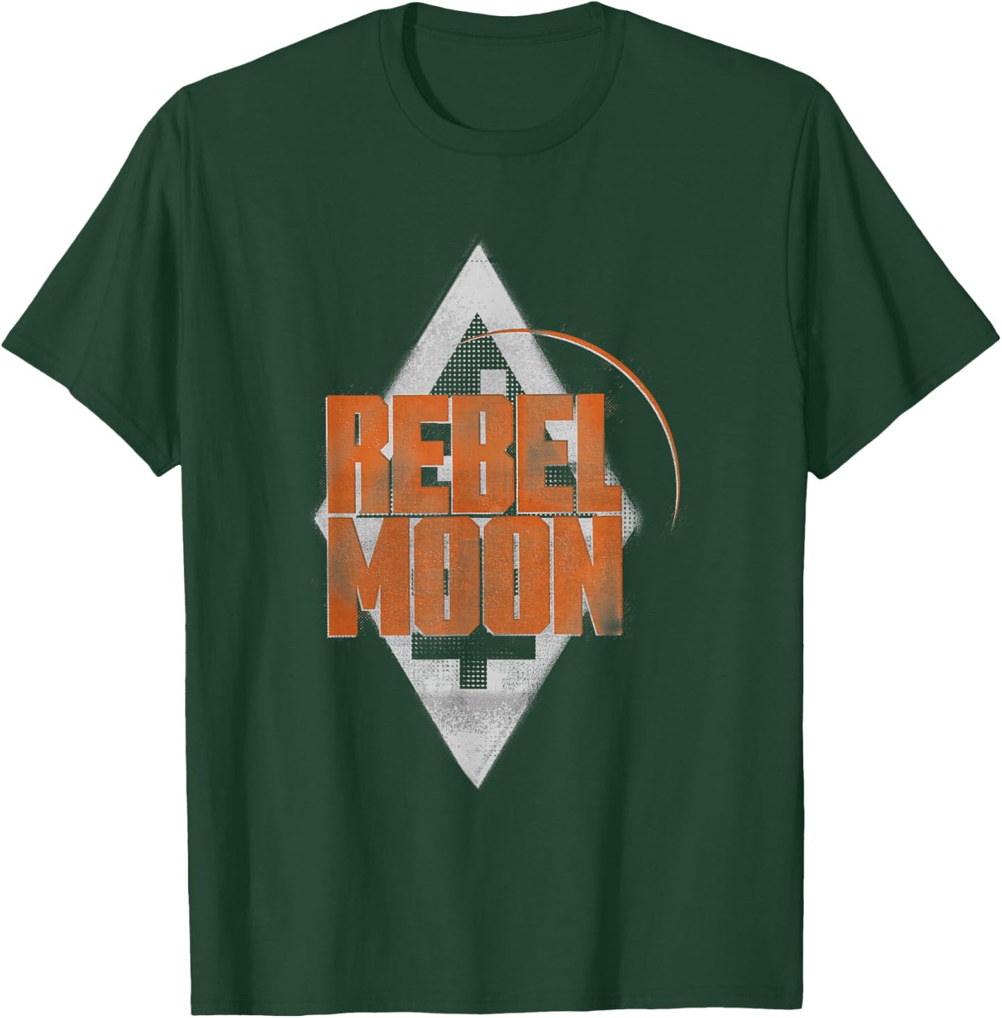 Rebel Moon Distressed Diamond Two-Tone Poster T-Shirt - T-Shirt | Forest