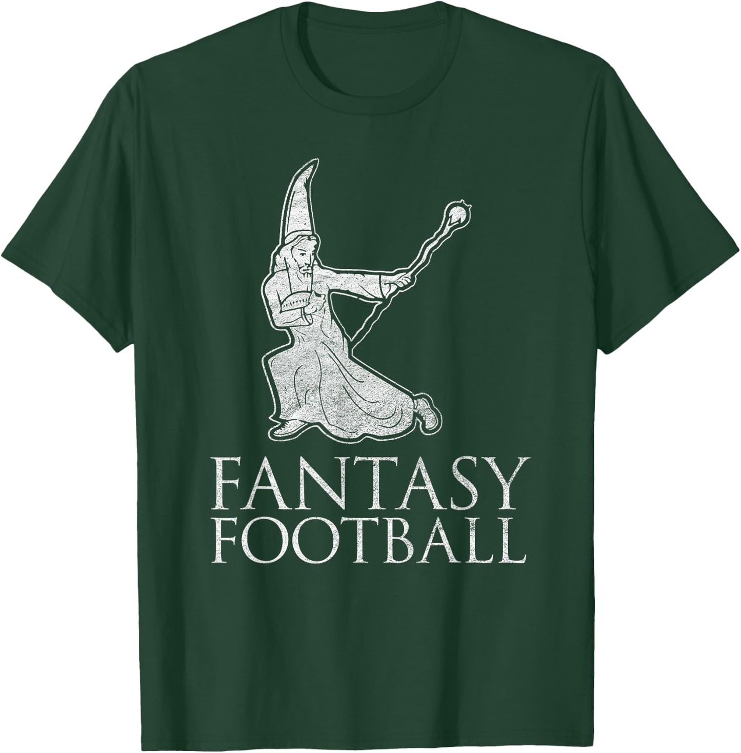 Fantasy Football Funny Wizard Literal translation T-Shirt - T-Shirt | Forest