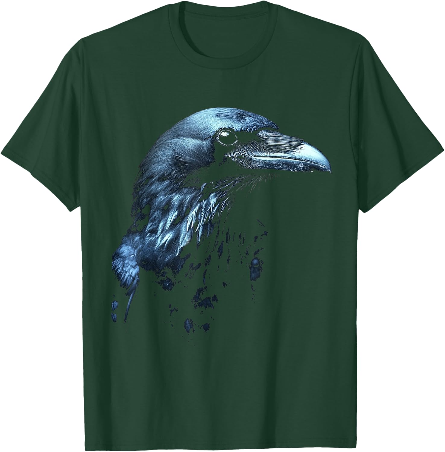 Raven Pattern , Black, S T-Shirt - T-Shirt | Forest