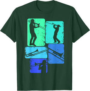 Posaune Posaunist Herren Kind T-Shirt - T-Shirt | Forest