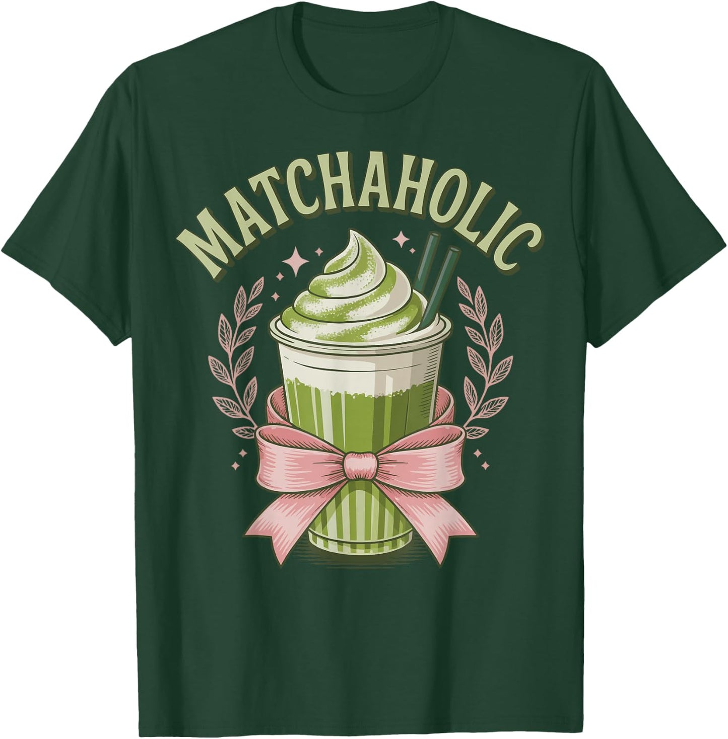 Matchaholic Matcha T-Shirt - T-Shirt | Forest