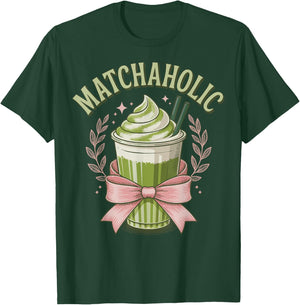 Matchaholic Matcha T-Shirt - T-Shirt | Forest