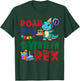 Dinosaur & Balloon Birthday Cake Roar I'm A 17 Years Old Rex T-Shirt - T-Shirt | Forest