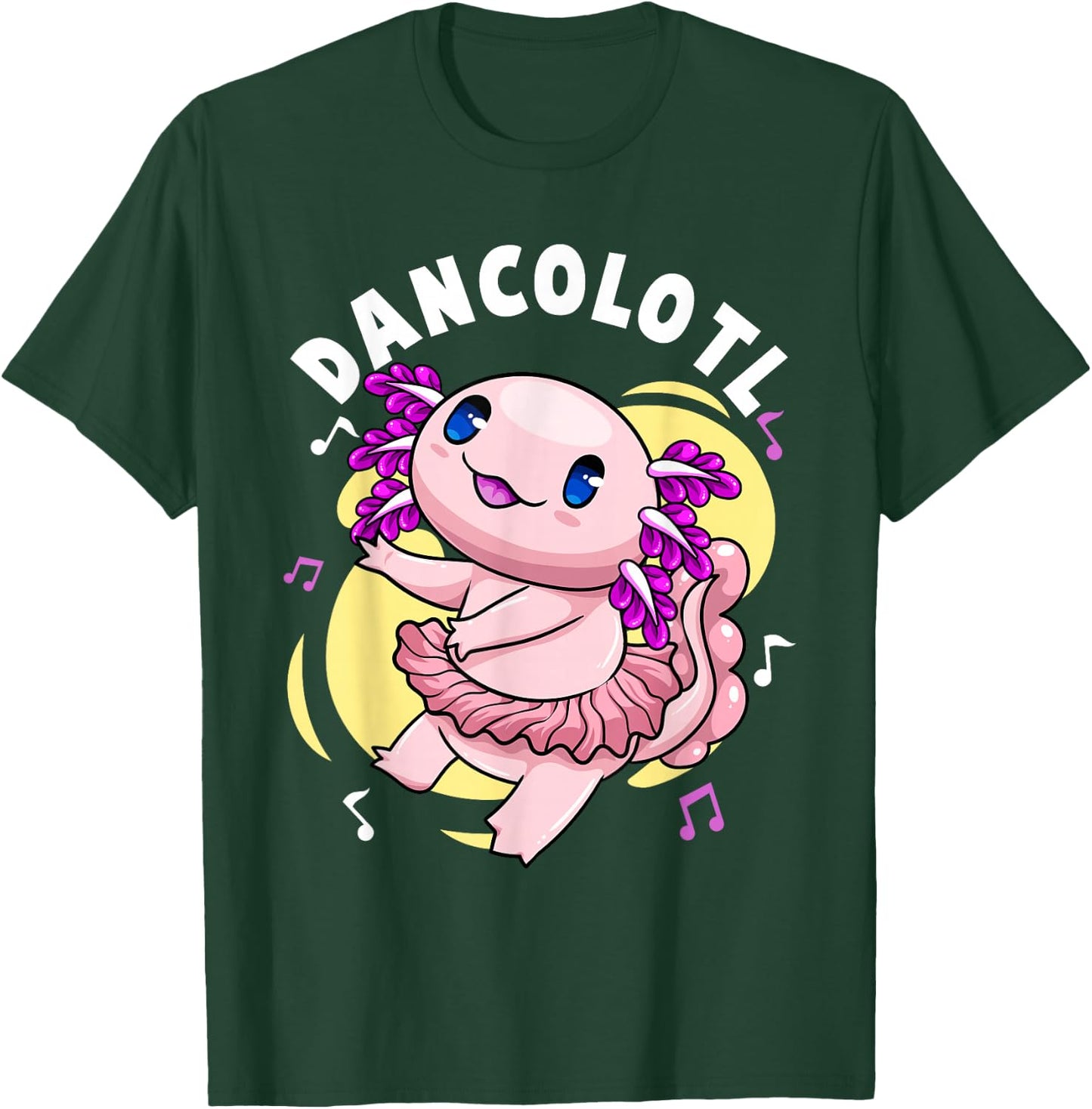 Dancolotl Kawaii Axolotl Dancing Axolotl Lover Ballet Dancer T-Shirt - T-Shirt | Forest