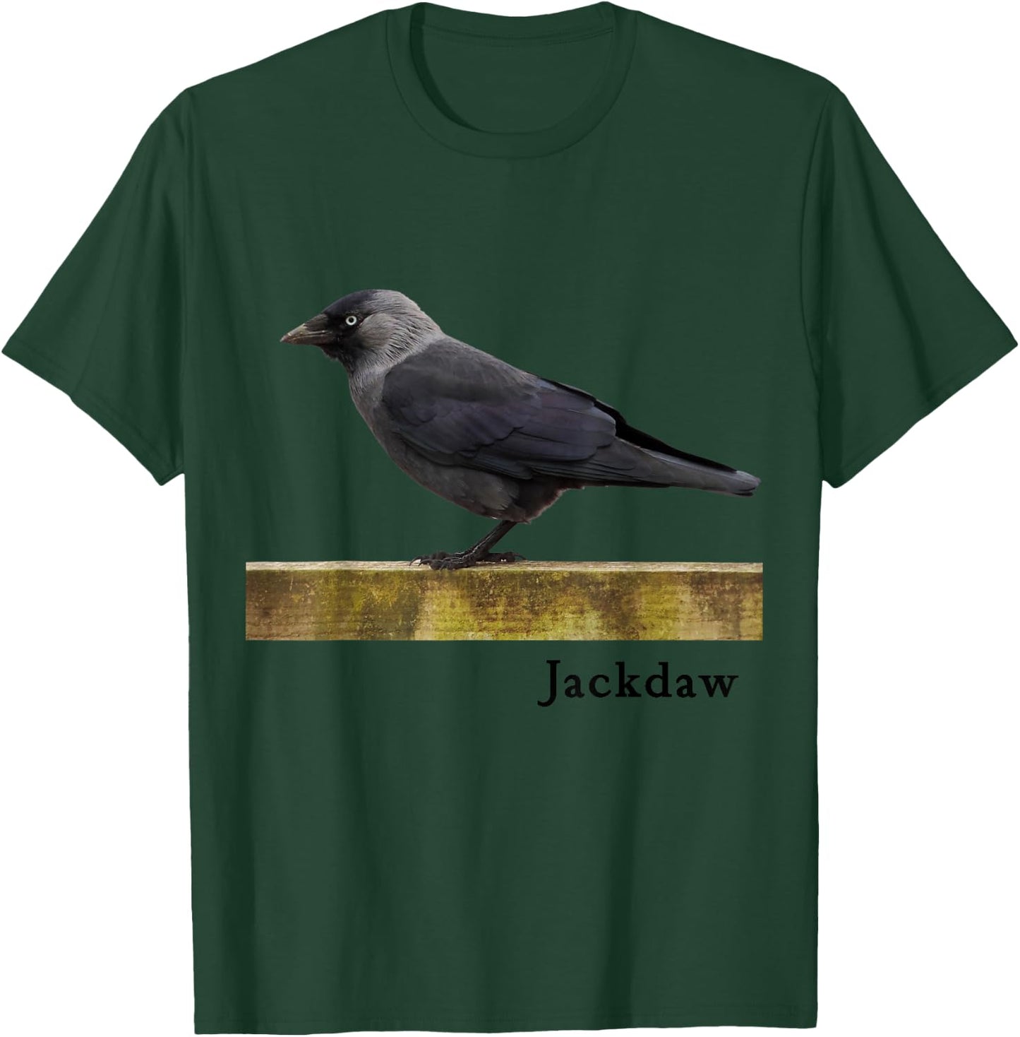 Jackdaw Bird Shirt Western Jackdaw Bird Ornithology T-Shirt - T-Shirt | Forest