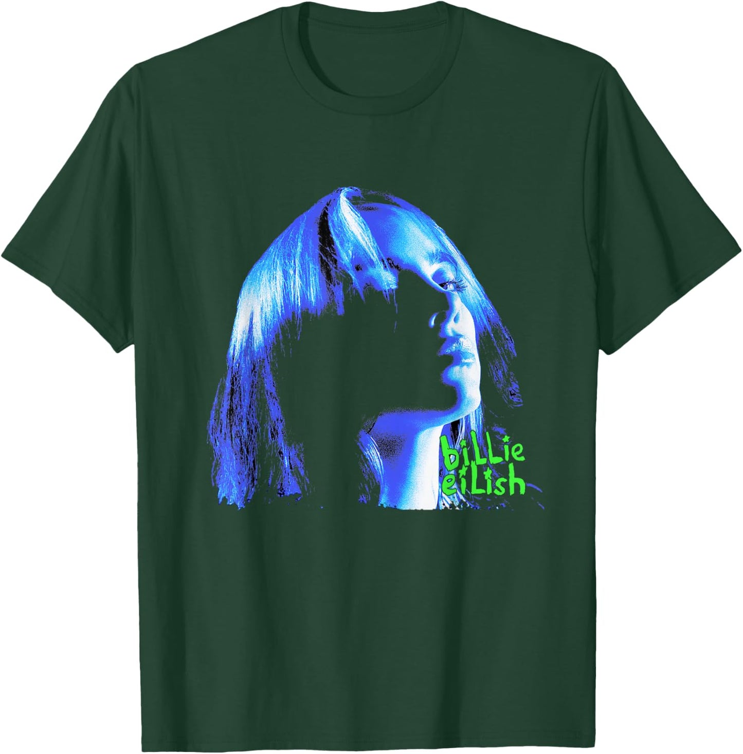Official Billie Eilish Portrait , black T-Shirt - T-Shirt | Forest