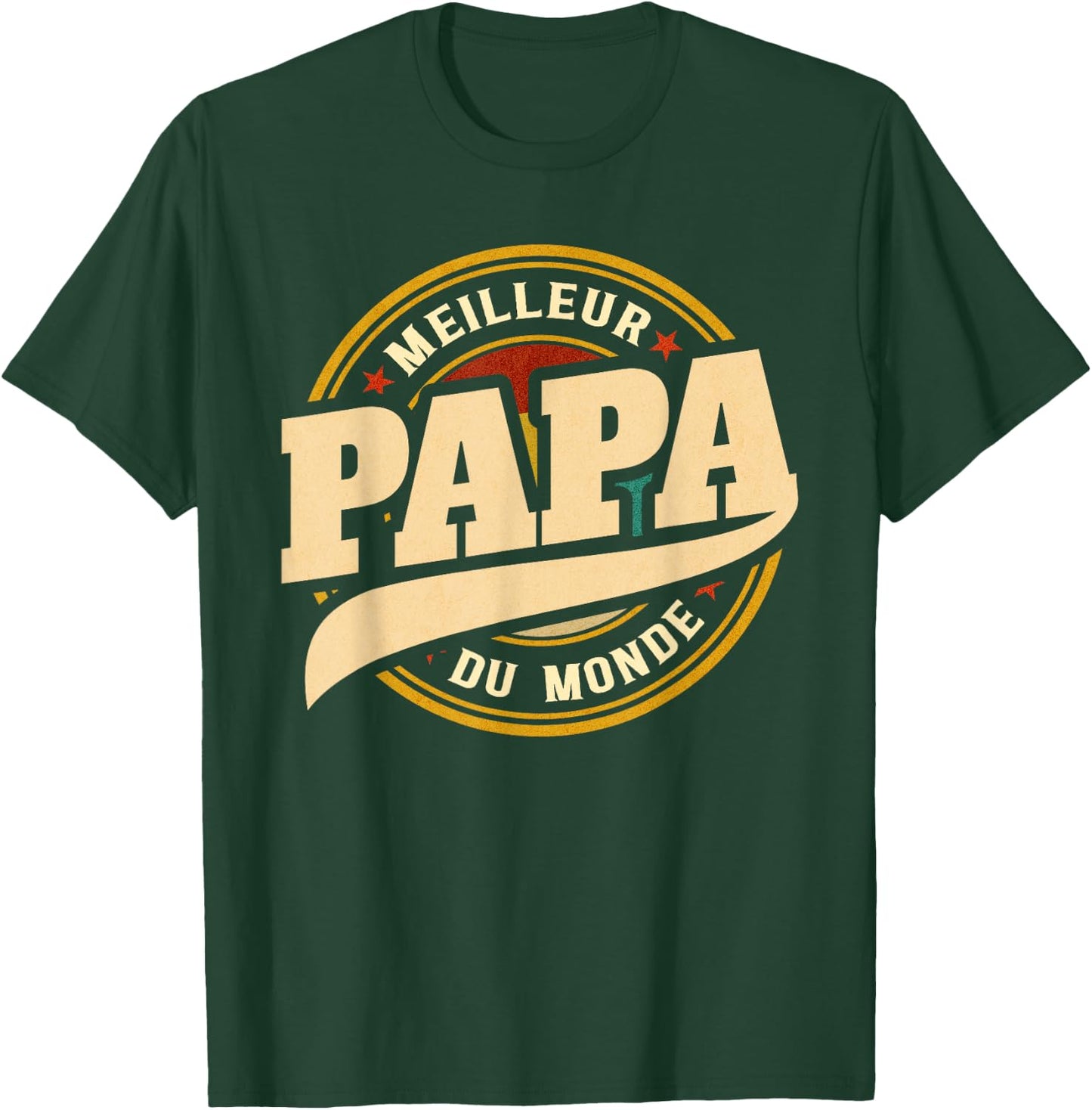 Father's Day Gift Vintage Best Dad In The World T-Shirt - T-Shirt | Forest
