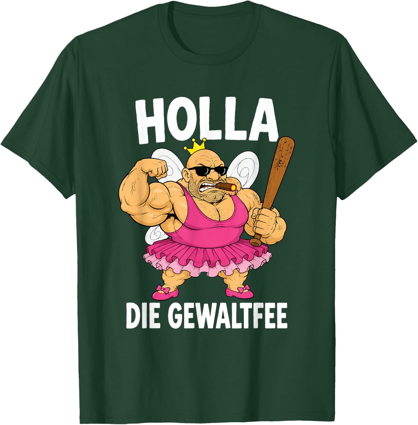 Lustiges Holla, die Gewaltfee Party Festival T-Shirt - T-Shirt | Forest
