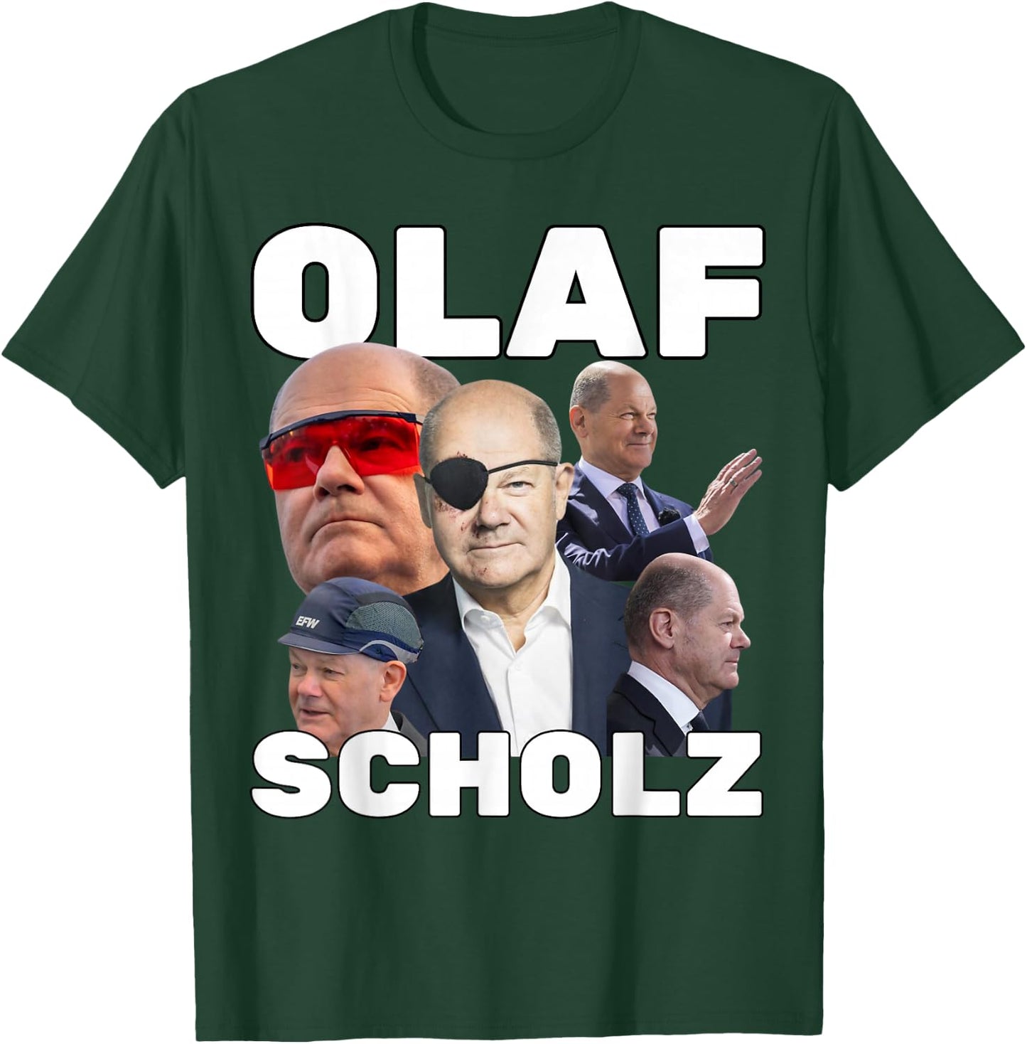 Olaf Scholz Fan-Merch T-Shirt - T-Shirt | Forest