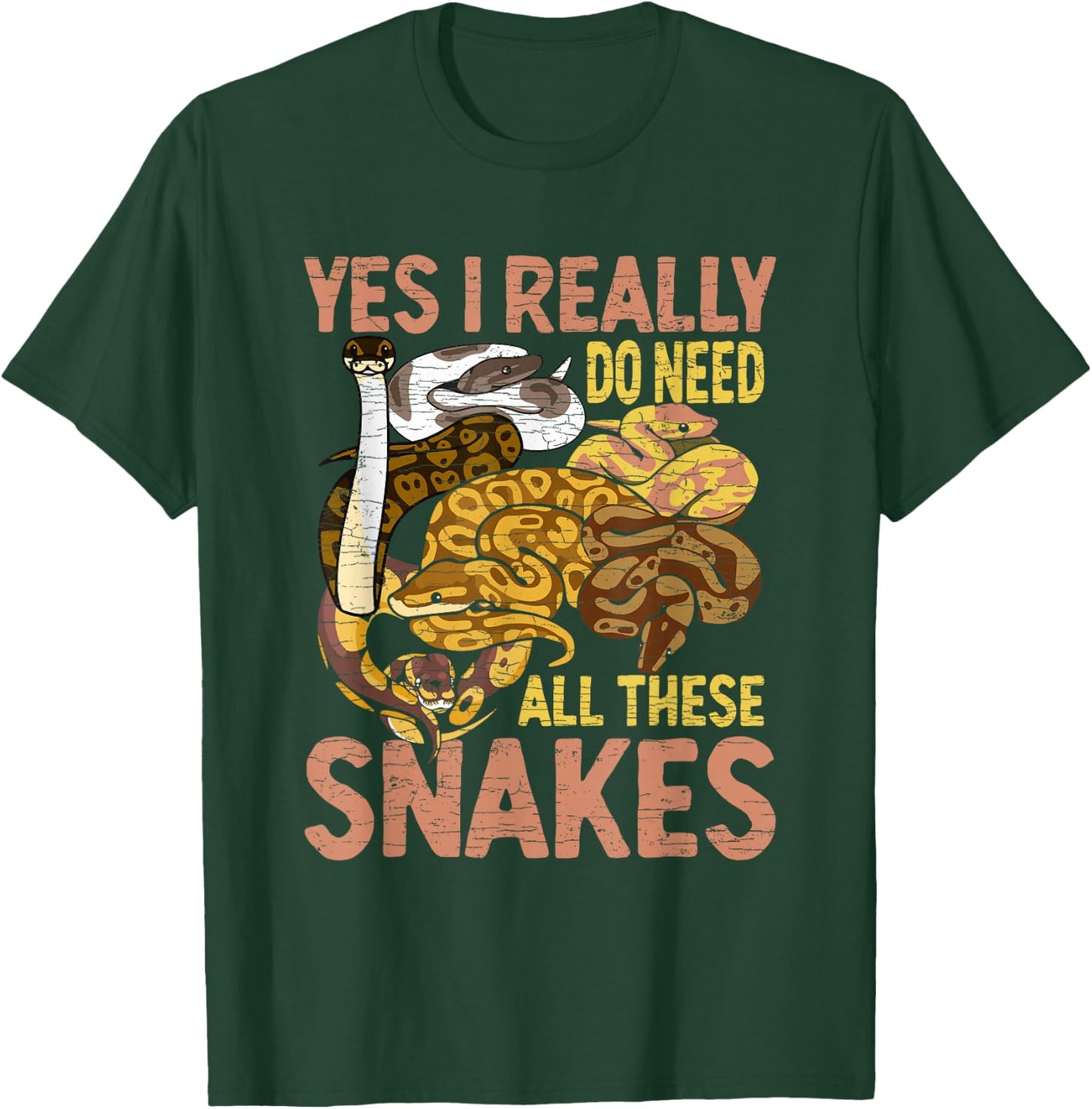 Ball Python Funny Snake T-Shirt - T-Shirt | Forest
