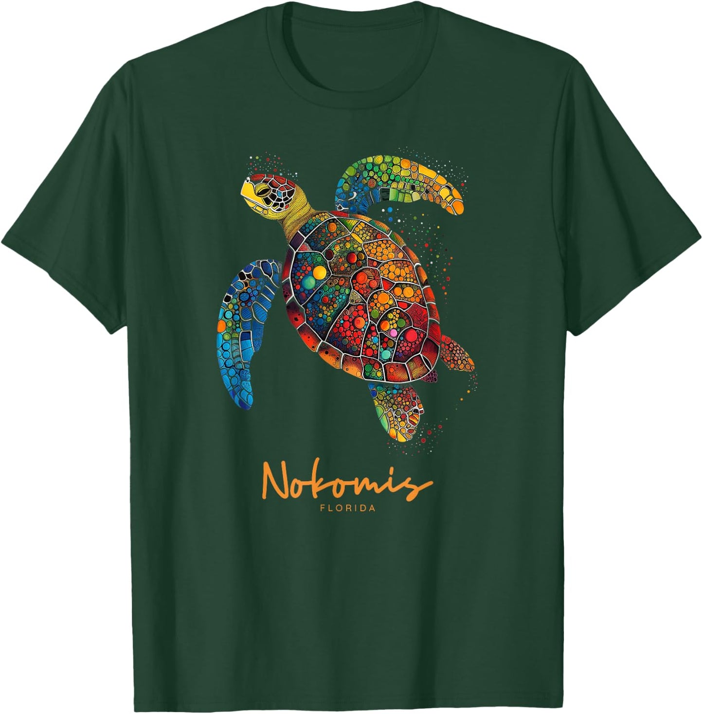 Nokomis Florida FL Beach Vacation Sea Turtle Souvenir T-Shirt - T-Shirt | Forest