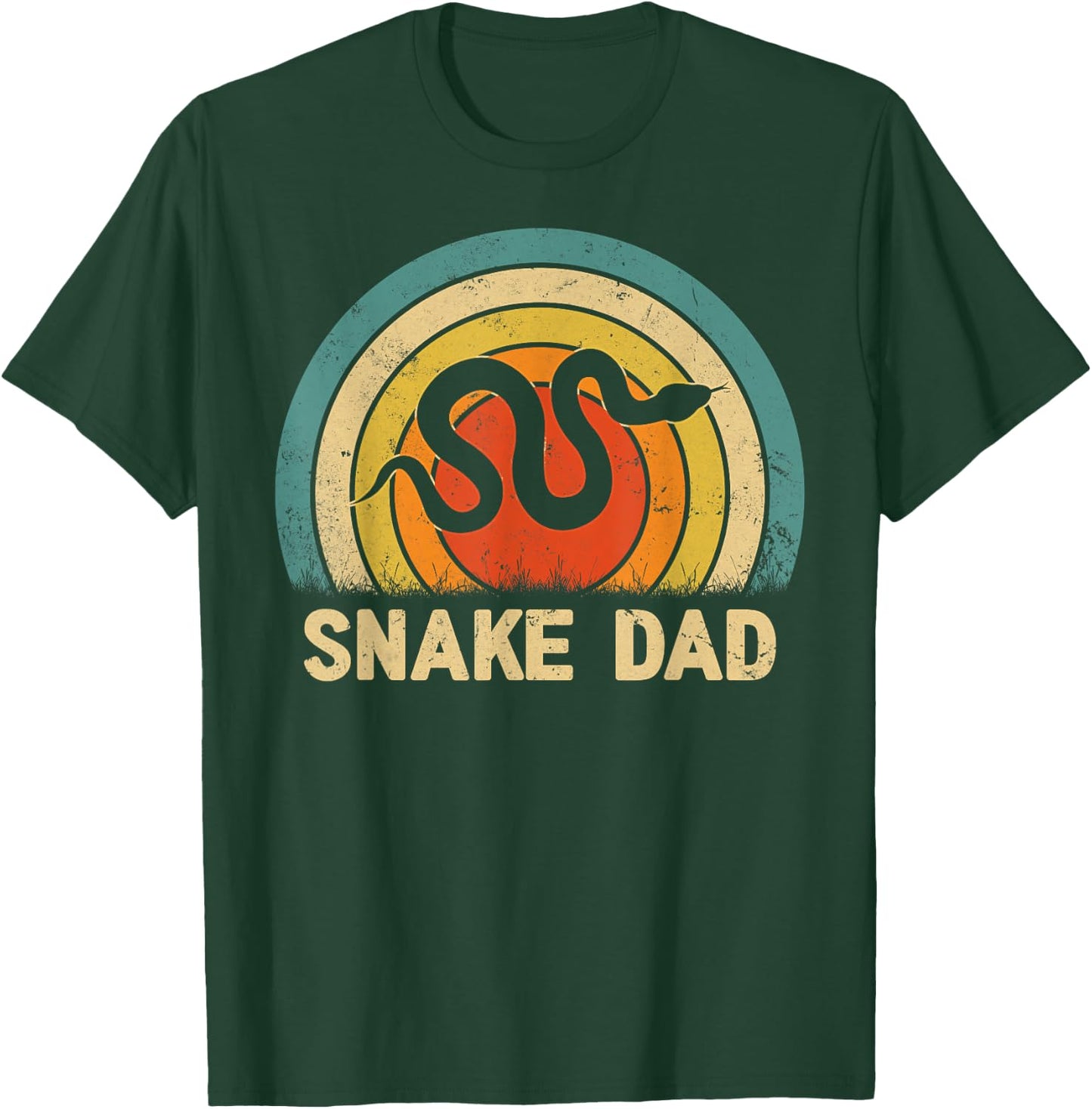 Snake Dad Father's Day Vintage Style Snake Dad Daddy T-Shirt - T-Shirt | Forest