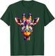 Giraffe Rainbow Colorful Love Wild Animals Zoo Jungle T-Shirt - T-Shirt | Forest