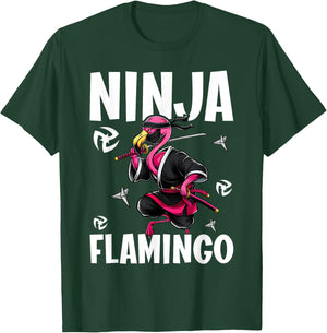 Ninja Flamingo Flamingo Ninja T-Shirt - T-Shirt | Forest