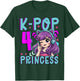 K-Pop Princess Age 4 Years Old Birthday Kid T-Shirt - T-Shirt | Forest