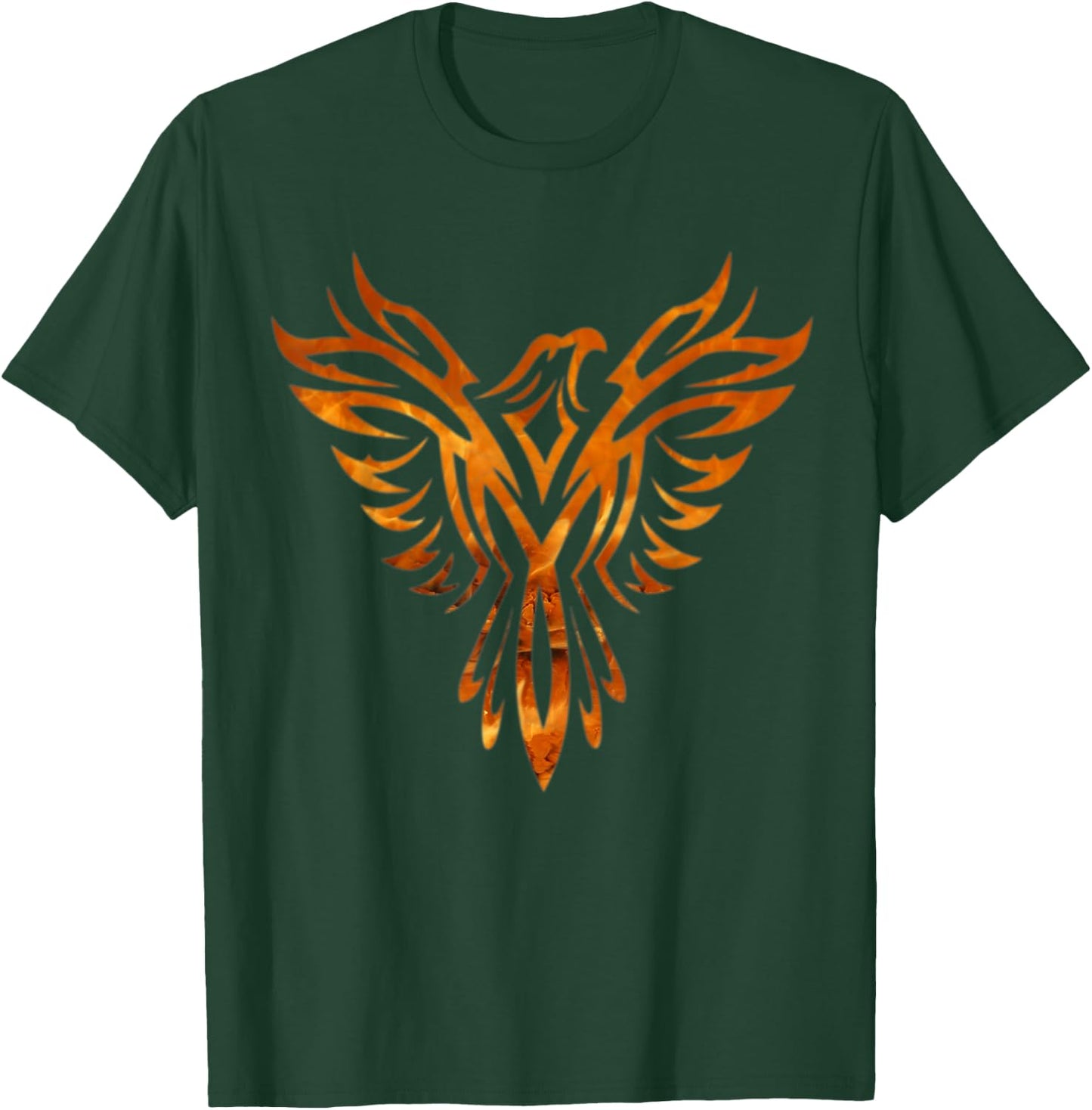 Fire & Flames Phoenix Mythical Bird Rising Born Again T-Shirt - T-Shirt | Forest