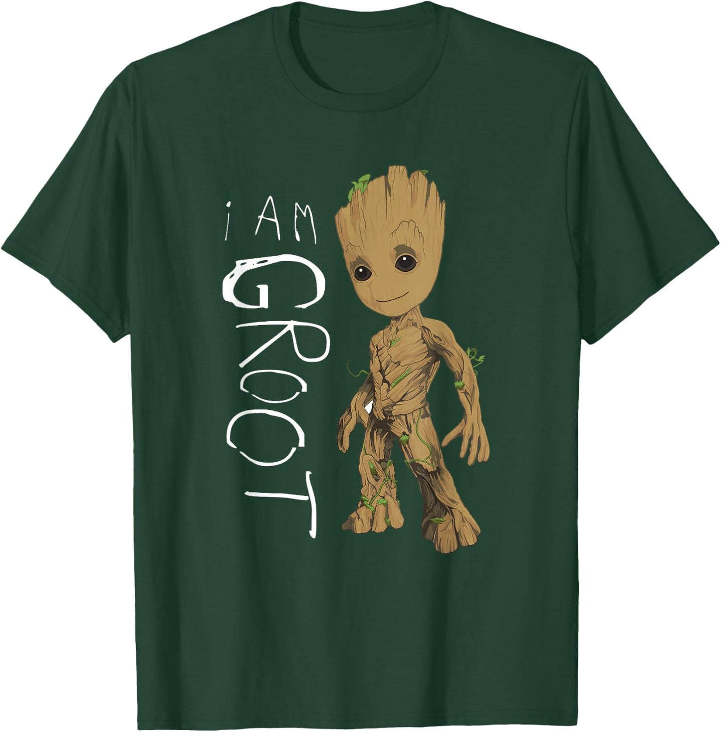 Guardians Of The Galaxy Vol.2 I Am Groot Scribbles , black T-Shirt - T-Shirt | Forest