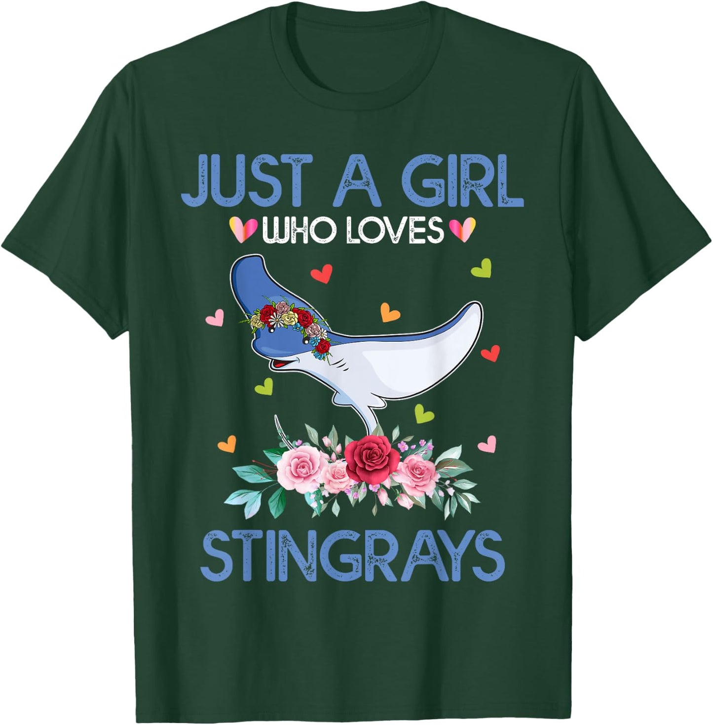 Stingray Shirt Just A Girl Who Loves Stingrays T-Shirt - T-Shirt | Forest