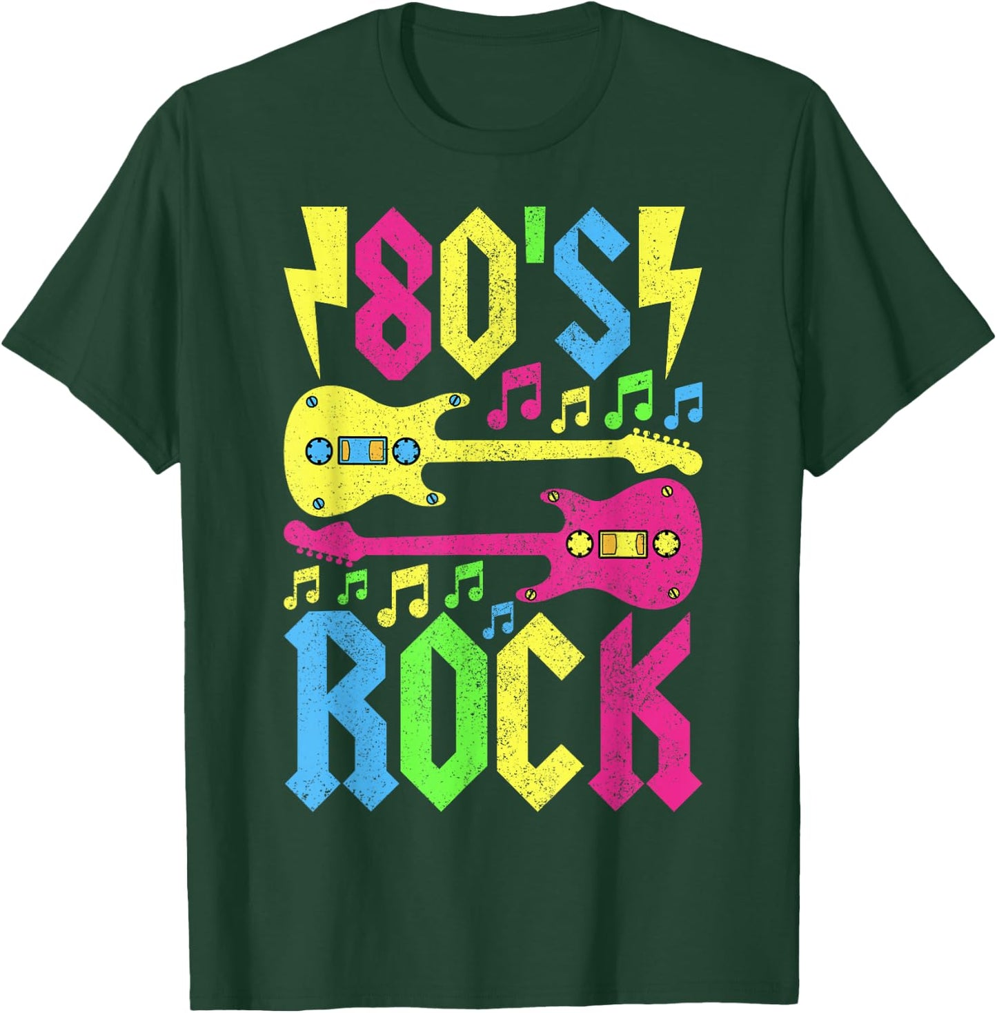 80s Rock Concert Outfit 1980s Fashion 80s Band Party Costume T-Shirt - T-Shirt | Forest