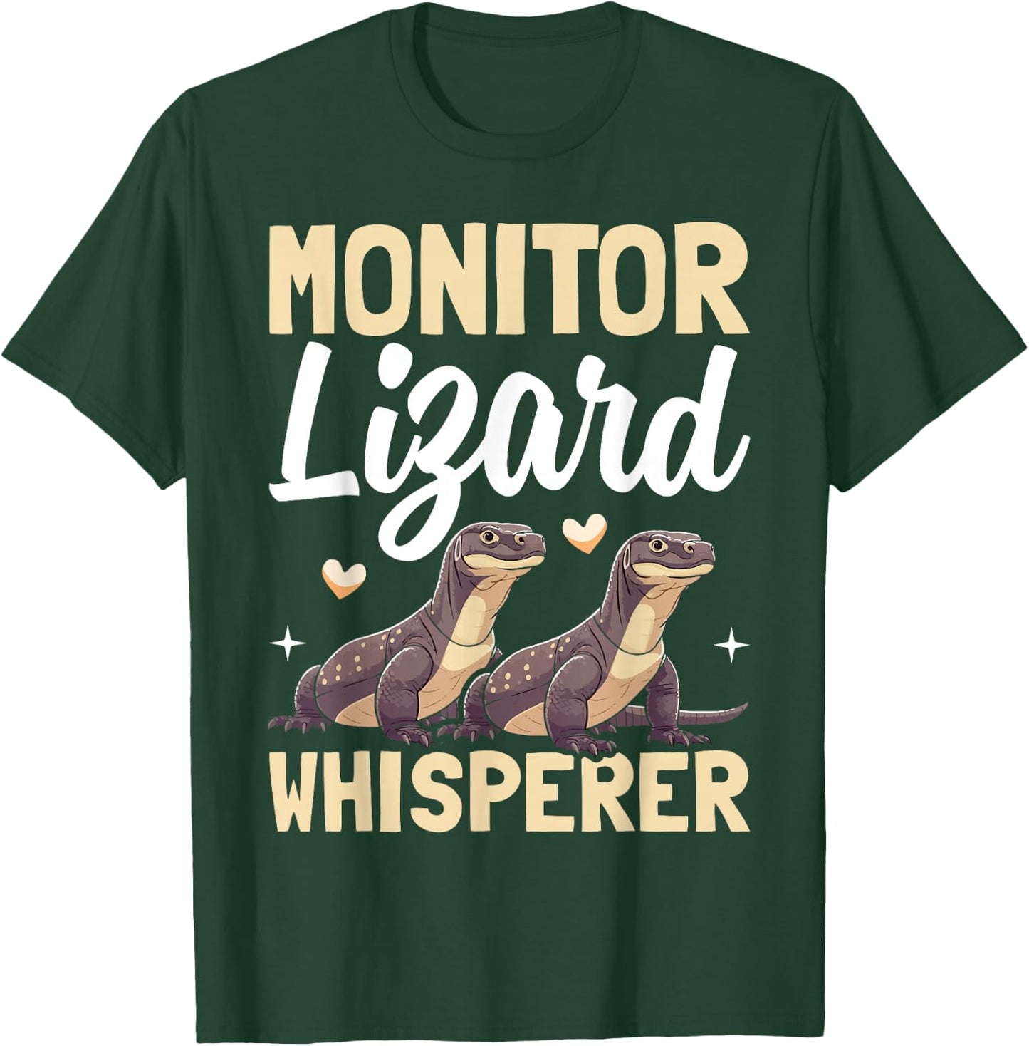 Monitor Lizard Whisperer Reptile Herpetologist Present T-Shirt - T-Shirt | Forest