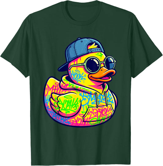 Graffiti Art Rubber Duck Trendy Urban Duck T-Shirt - T-Shirt | Forest